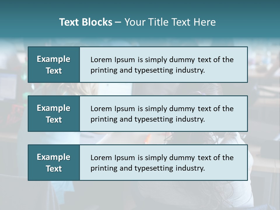 Adult Happy Sitting PowerPoint Template