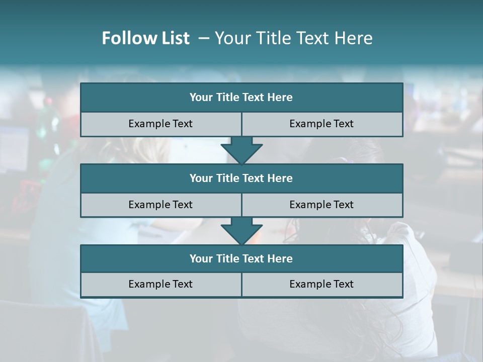 Adult Happy Sitting PowerPoint Template
