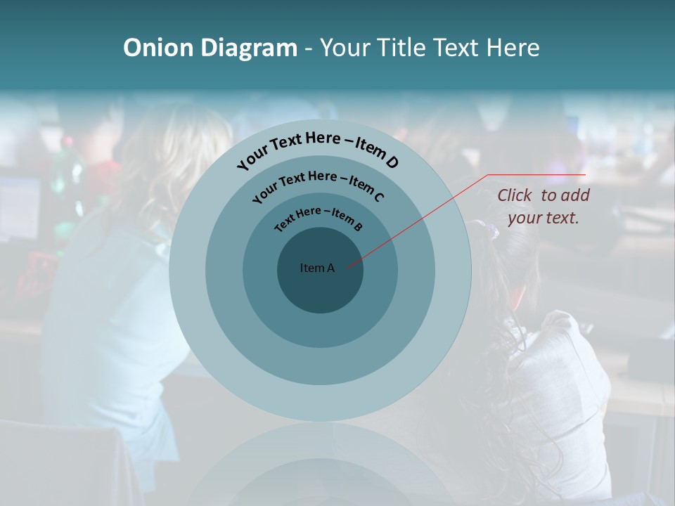 Adult Happy Sitting PowerPoint Template