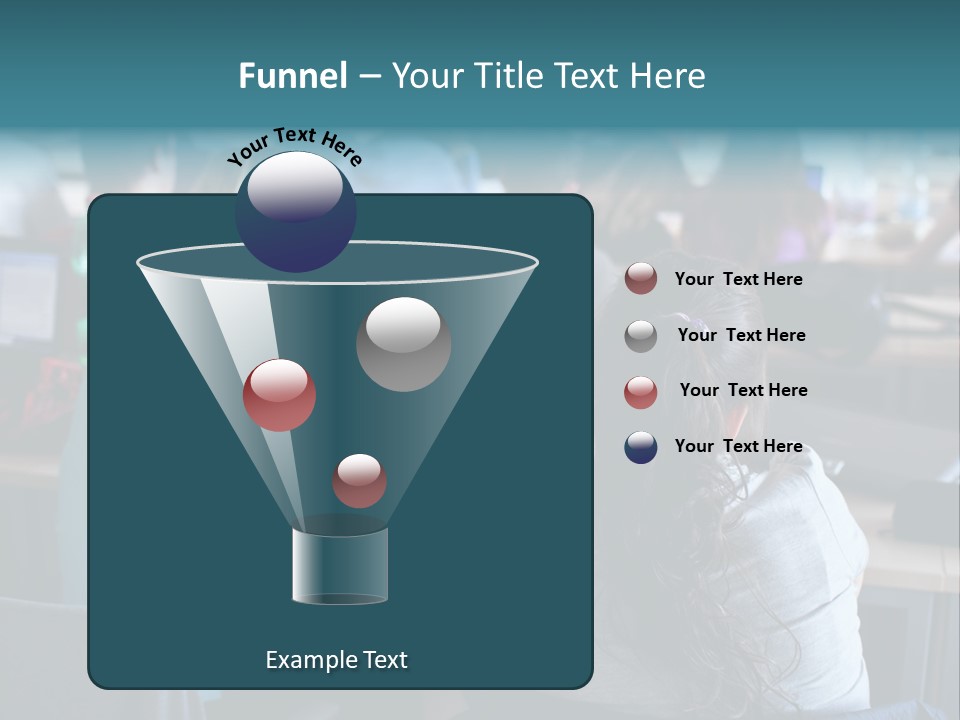 Adult Happy Sitting PowerPoint Template