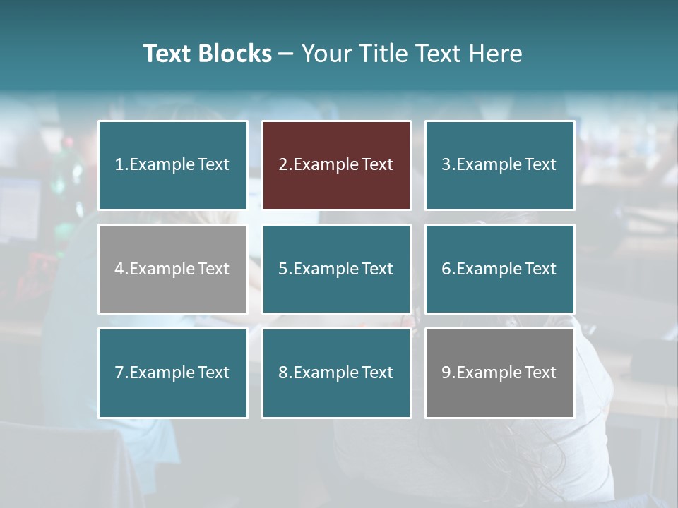 Adult Happy Sitting PowerPoint Template
