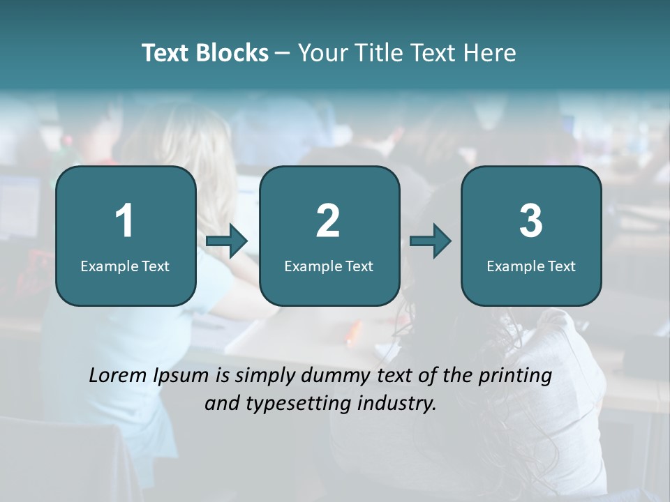 Adult Happy Sitting PowerPoint Template