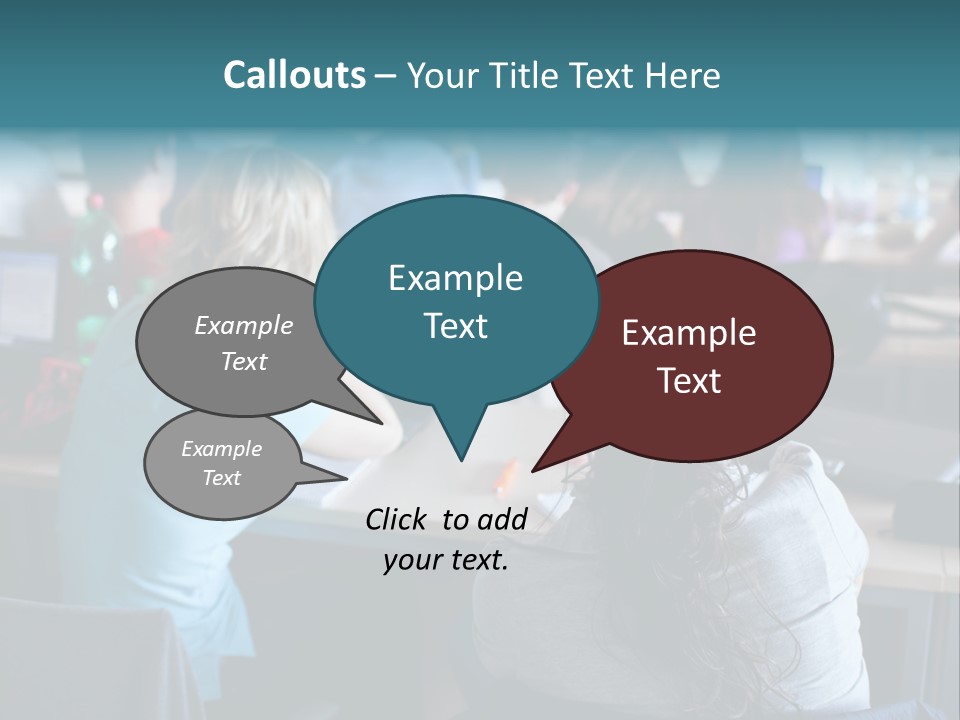 Adult Happy Sitting PowerPoint Template