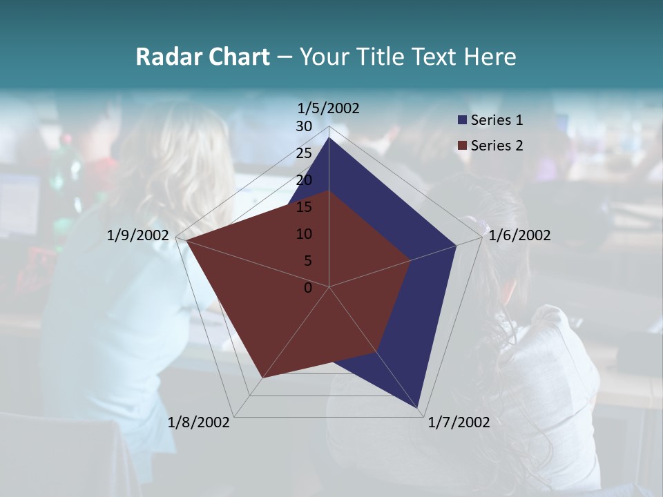 Adult Happy Sitting PowerPoint Template