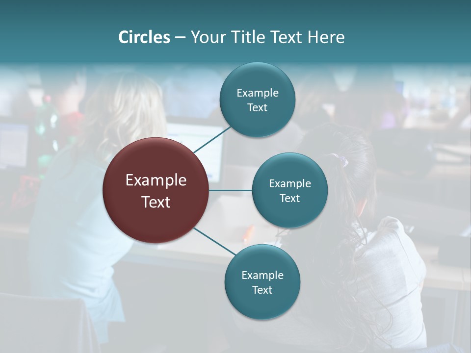Adult Happy Sitting PowerPoint Template