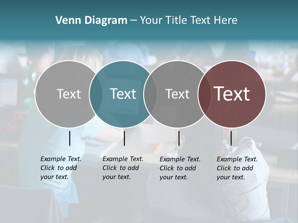 Adult Happy Sitting PowerPoint Template