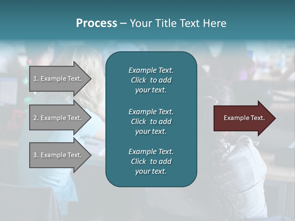 Adult Happy Sitting PowerPoint Template