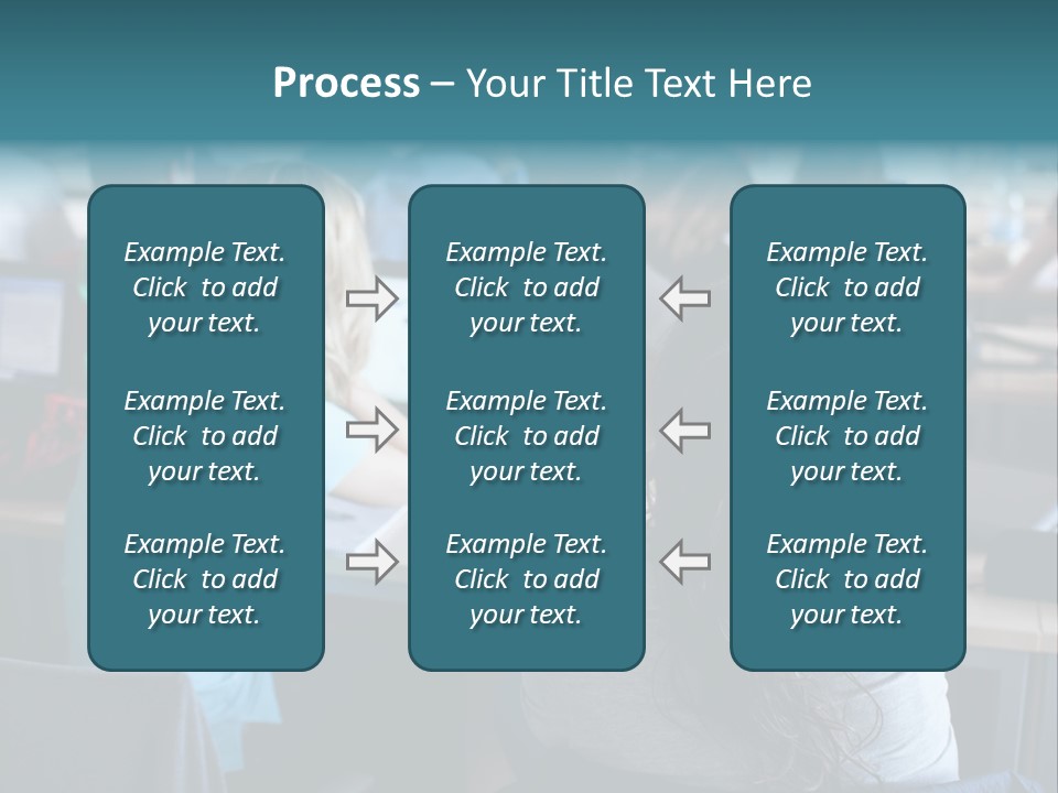 Adult Happy Sitting PowerPoint Template