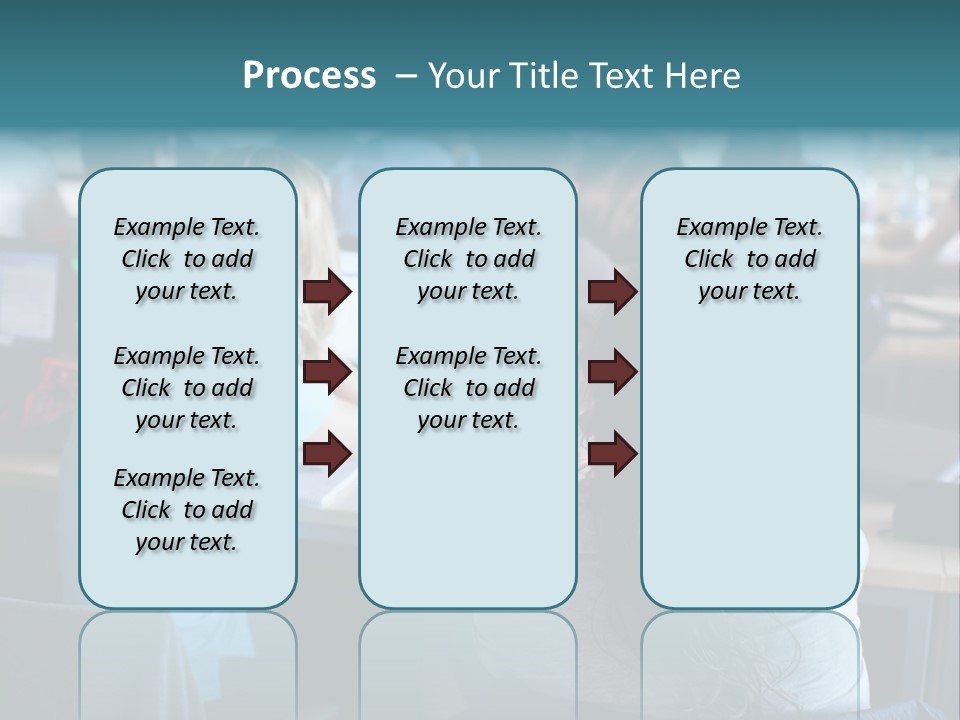 Adult Happy Sitting PowerPoint Template