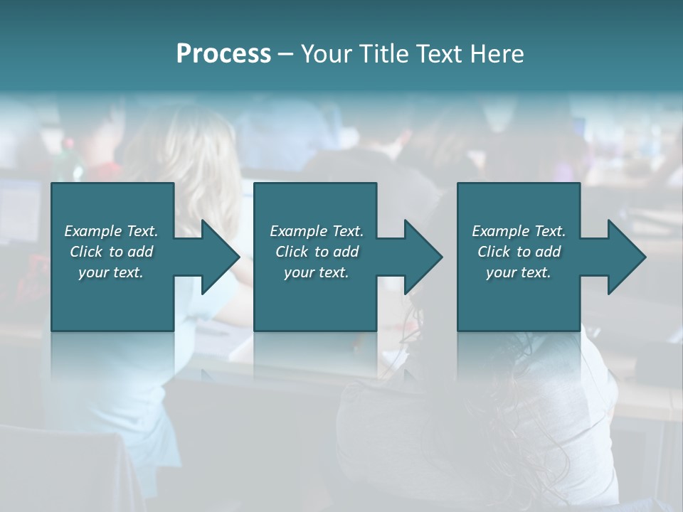 Adult Happy Sitting PowerPoint Template