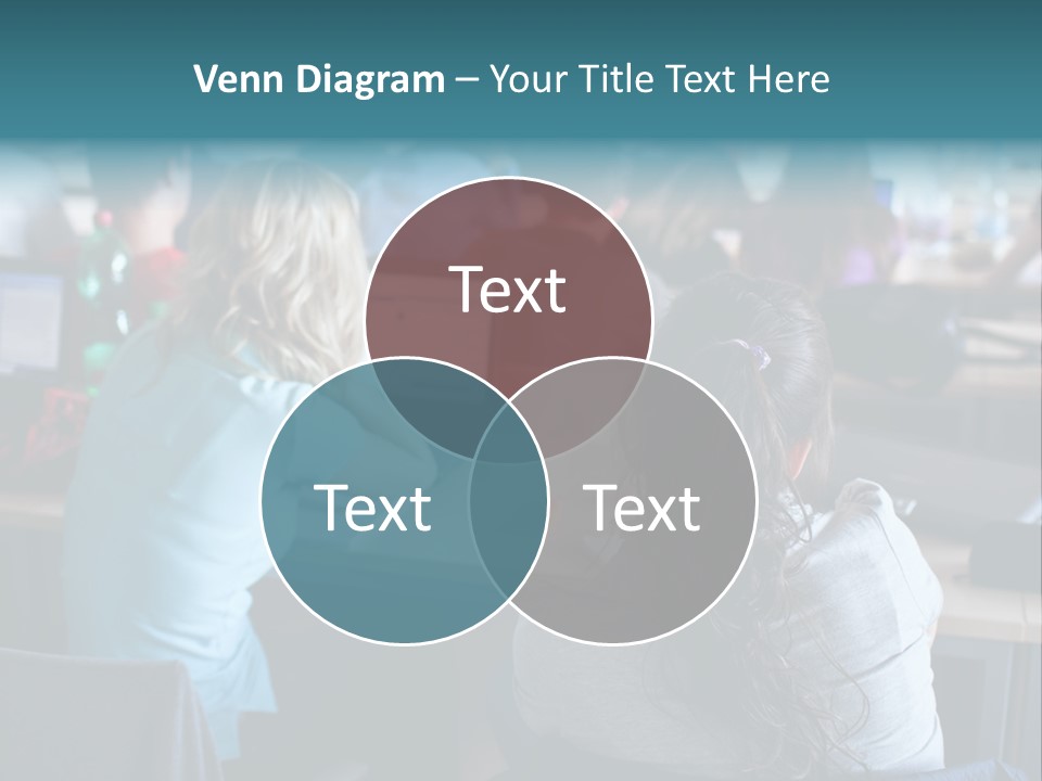 Adult Happy Sitting PowerPoint Template