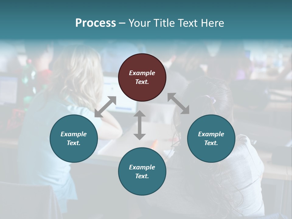 Adult Happy Sitting PowerPoint Template