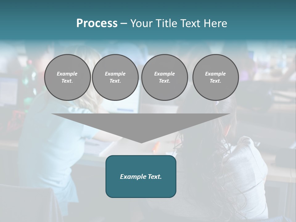 Adult Happy Sitting PowerPoint Template