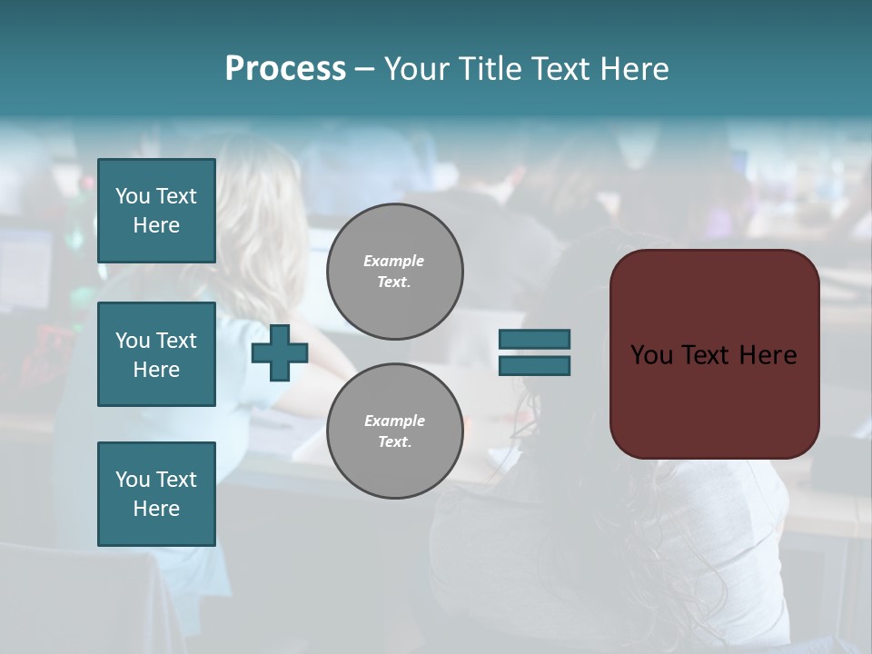 Adult Happy Sitting PowerPoint Template