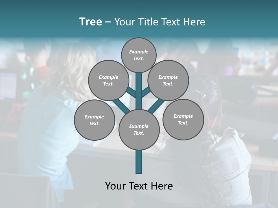 Adult Happy Sitting PowerPoint Template