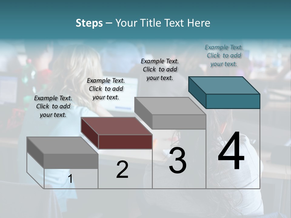 Adult Happy Sitting PowerPoint Template