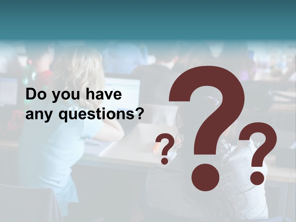 Adult Happy Sitting PowerPoint Template