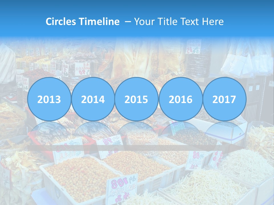 A Man Standing In Front Of A Store Filled With Lots Of Food PowerPoint Template