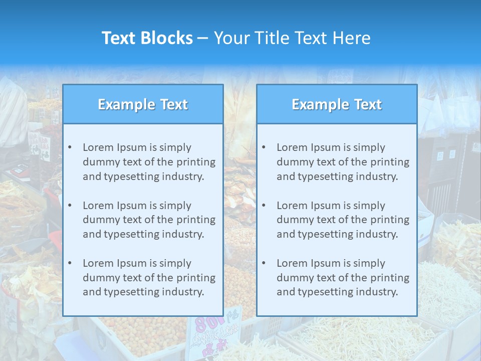 A Man Standing In Front Of A Store Filled With Lots Of Food PowerPoint Template