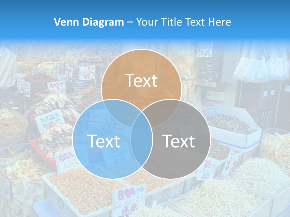 A Man Standing In Front Of A Store Filled With Lots Of Food PowerPoint Template