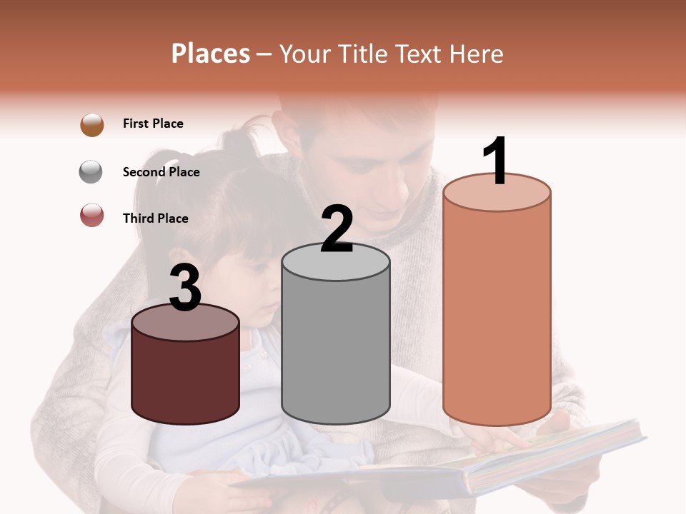 A Man Reading A Book To A Little Girl PowerPoint Template