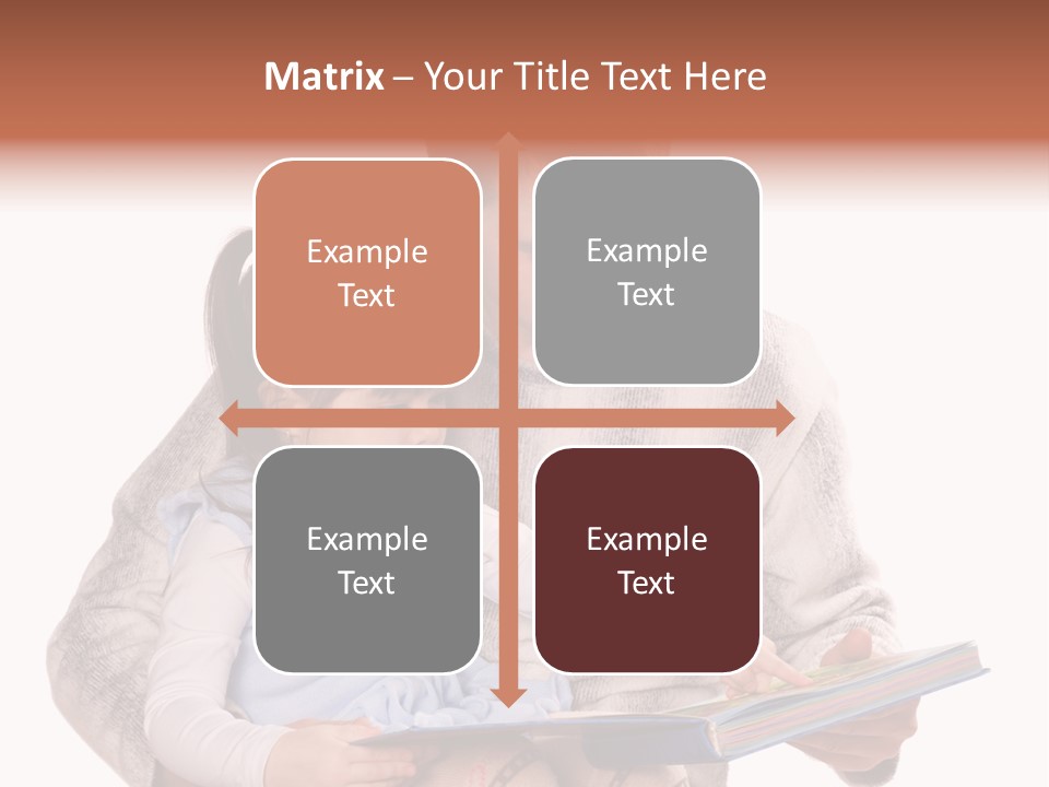 A Man Reading A Book To A Little Girl PowerPoint Template