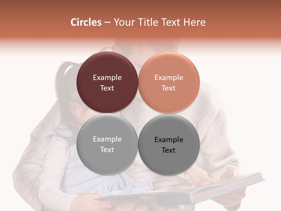 A Man Reading A Book To A Little Girl PowerPoint Template