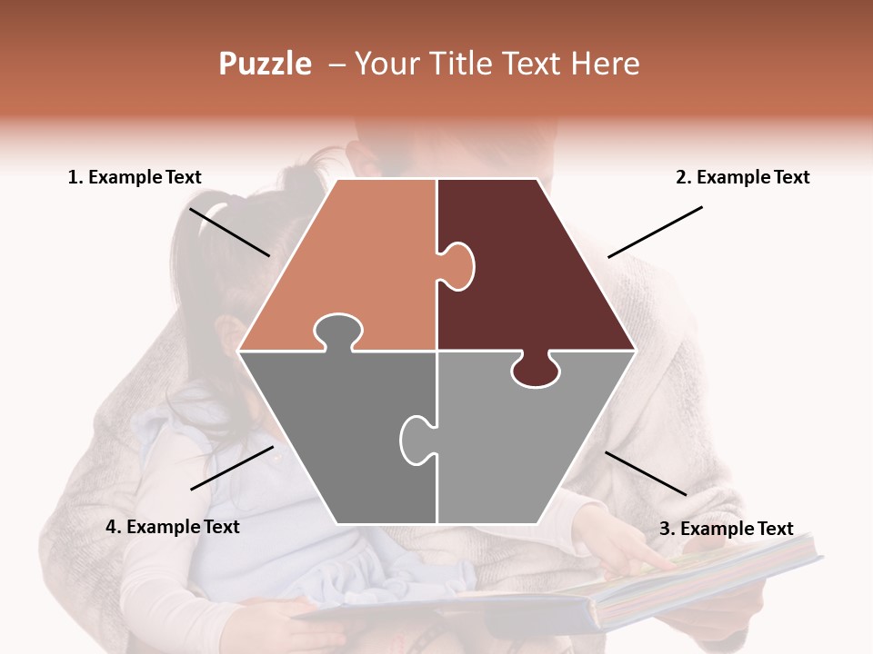 A Man Reading A Book To A Little Girl PowerPoint Template