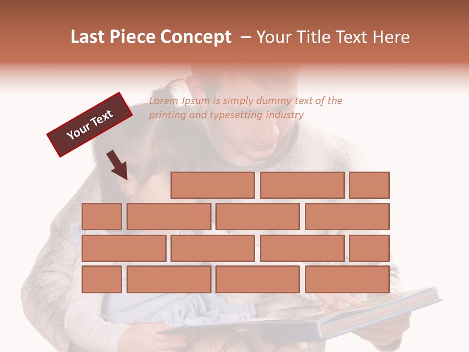 A Man Reading A Book To A Little Girl PowerPoint Template