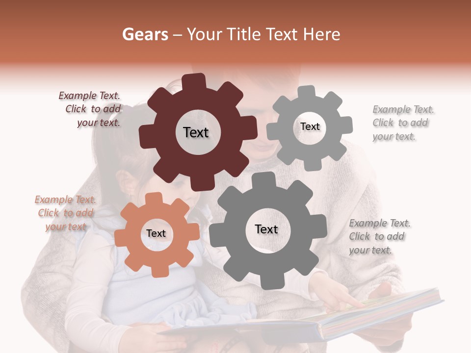 A Man Reading A Book To A Little Girl PowerPoint Template