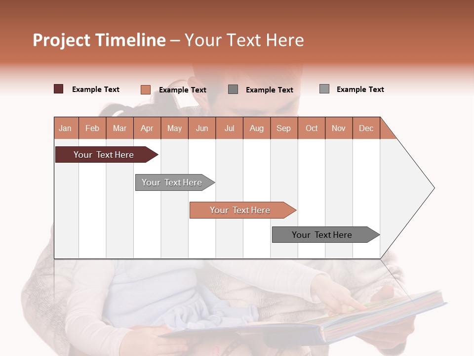 A Man Reading A Book To A Little Girl PowerPoint Template