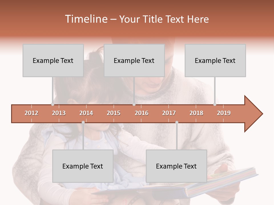 A Man Reading A Book To A Little Girl PowerPoint Template