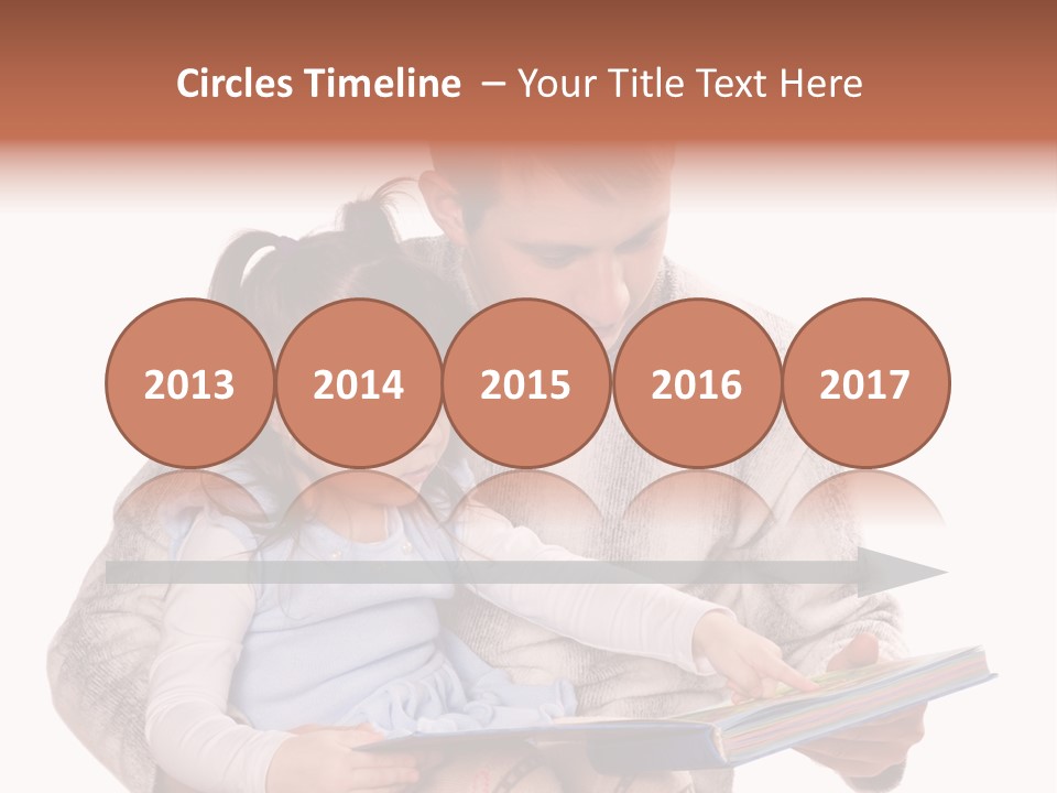 A Man Reading A Book To A Little Girl PowerPoint Template