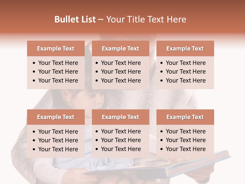 A Man Reading A Book To A Little Girl PowerPoint Template