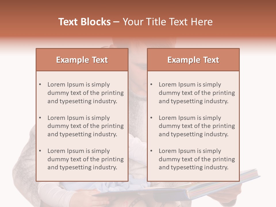 A Man Reading A Book To A Little Girl PowerPoint Template
