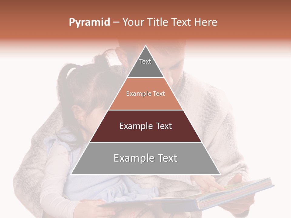 A Man Reading A Book To A Little Girl PowerPoint Template