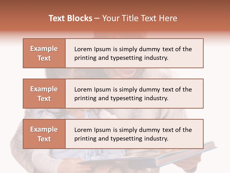 A Man Reading A Book To A Little Girl PowerPoint Template