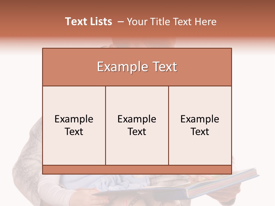 A Man Reading A Book To A Little Girl PowerPoint Template