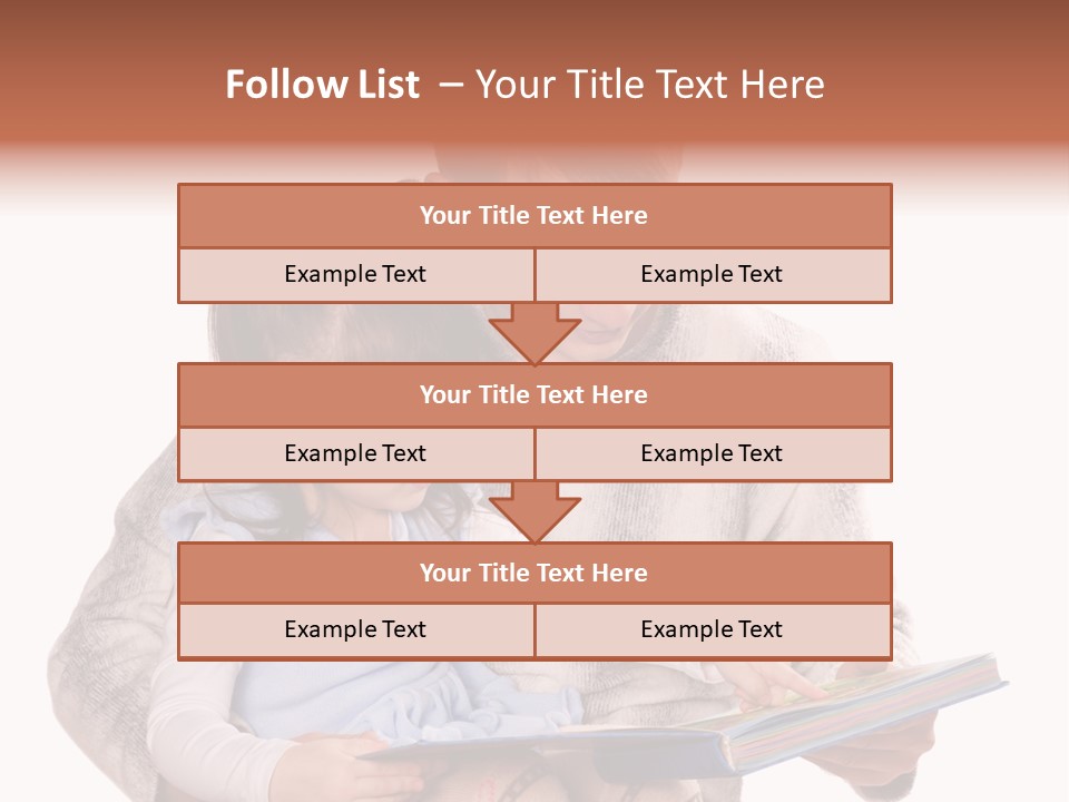 A Man Reading A Book To A Little Girl PowerPoint Template