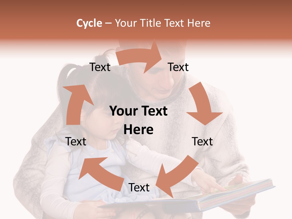 A Man Reading A Book To A Little Girl PowerPoint Template