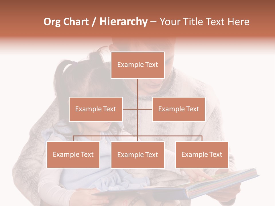 A Man Reading A Book To A Little Girl PowerPoint Template