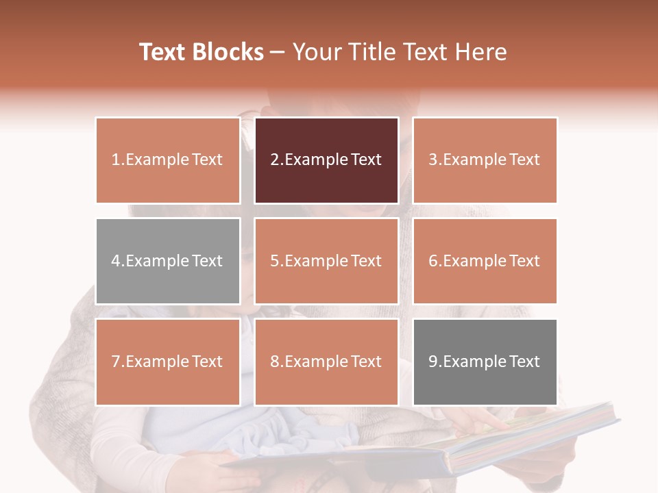 A Man Reading A Book To A Little Girl PowerPoint Template