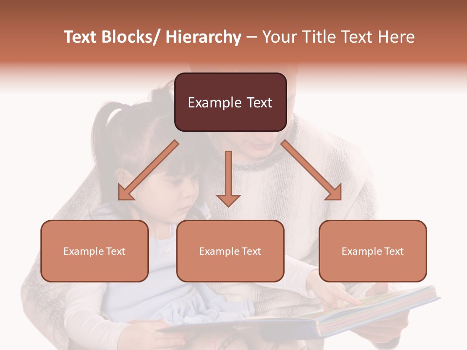 A Man Reading A Book To A Little Girl PowerPoint Template