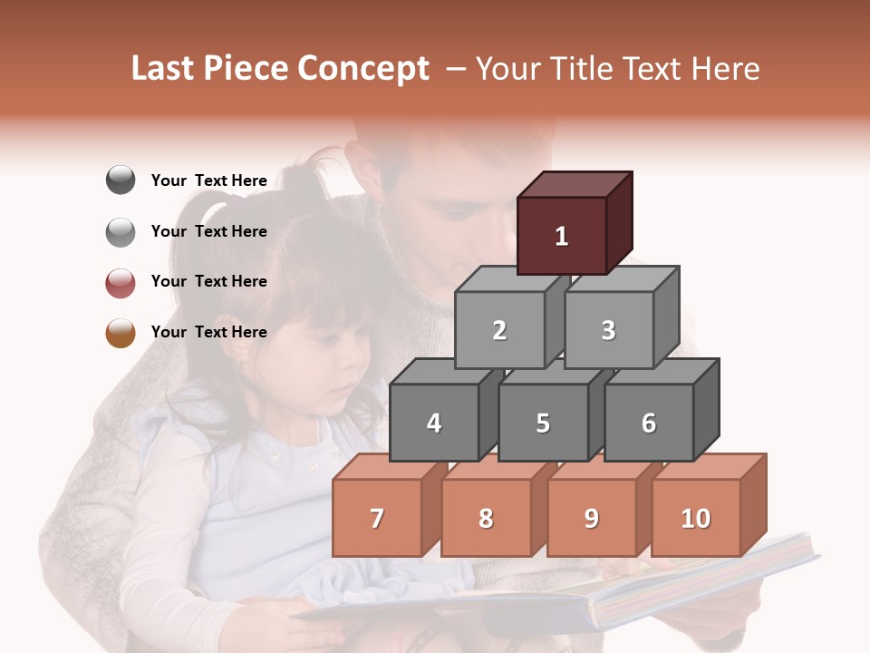 A Man Reading A Book To A Little Girl PowerPoint Template