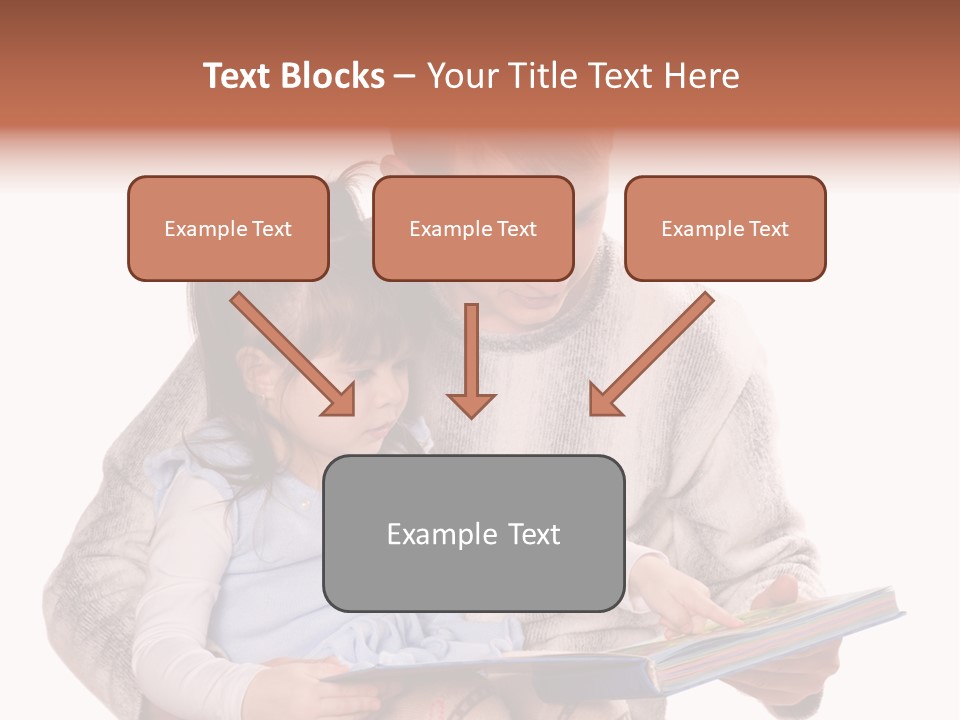 A Man Reading A Book To A Little Girl PowerPoint Template