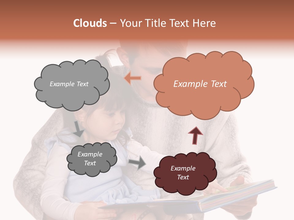 A Man Reading A Book To A Little Girl PowerPoint Template