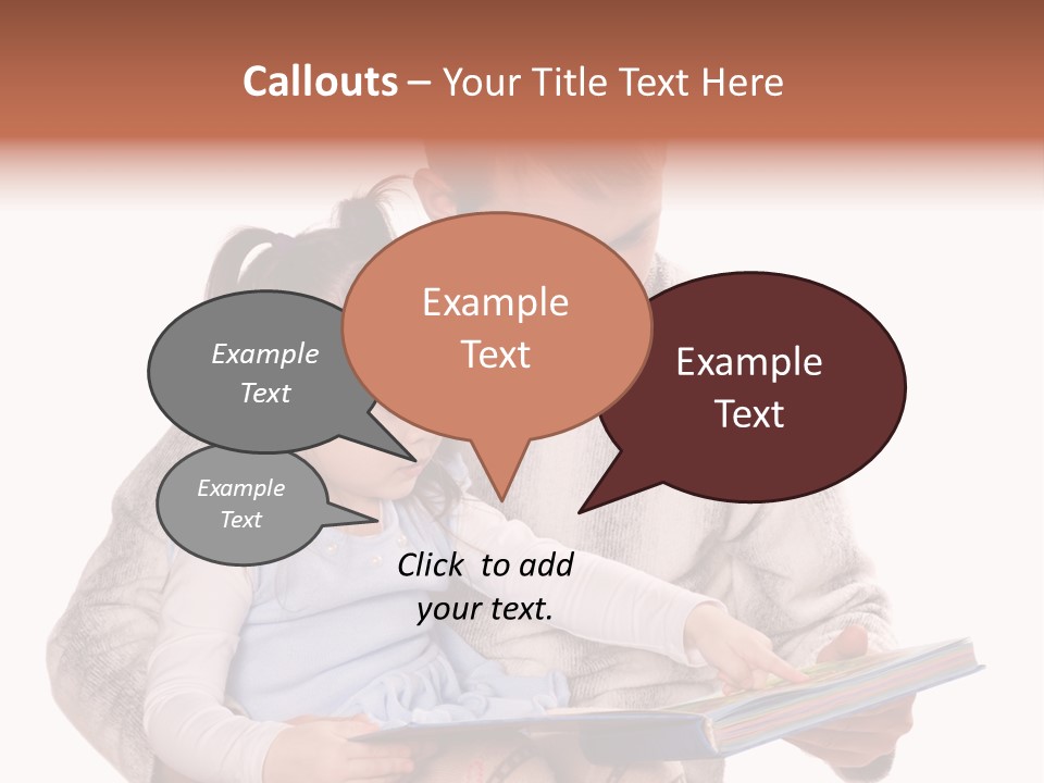 A Man Reading A Book To A Little Girl PowerPoint Template