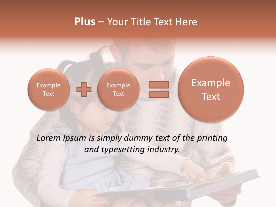 A Man Reading A Book To A Little Girl PowerPoint Template