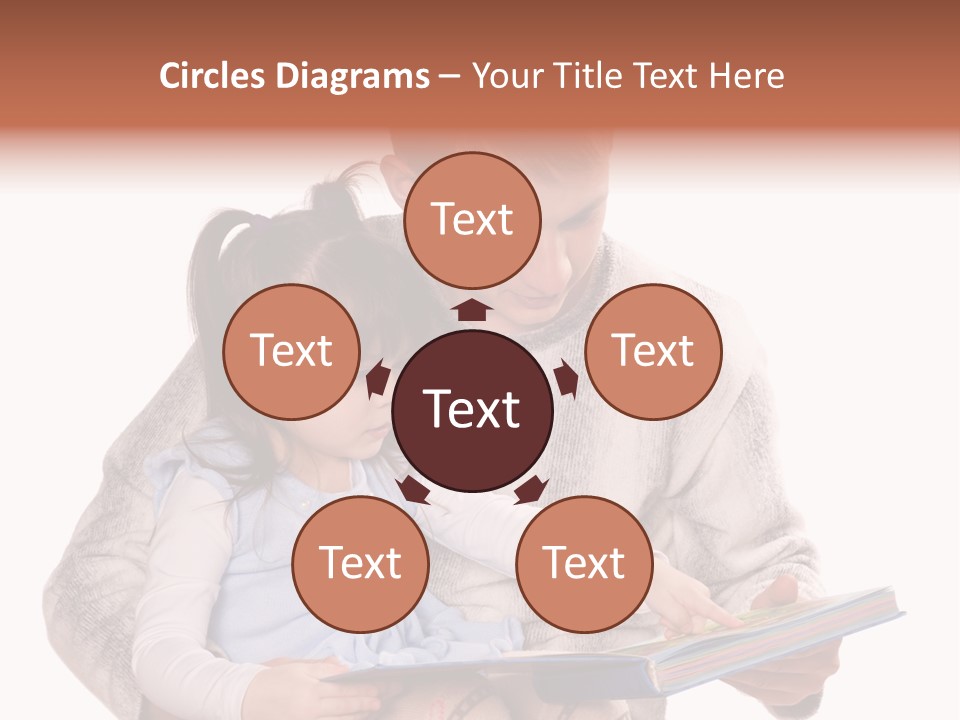 A Man Reading A Book To A Little Girl PowerPoint Template