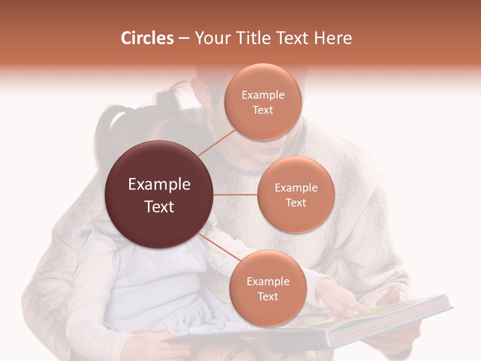 A Man Reading A Book To A Little Girl PowerPoint Template